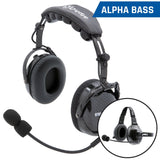 AlphaBass Carbon Fiber Headset for STEREO and OFFROAD Intercoms