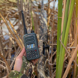 GREAT OUTDOORS PACK - GMR2 GMRS and FRS Hand Held Radio pair with Lapel Mic and XL Batteries