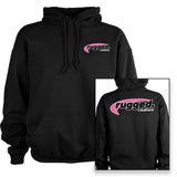 Rugged Radios 'Pink' Men's Pullover Hoodie - Black