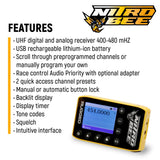 Nitro Bee Xtreme UHF Race Receiver with dozens of unique features and settings