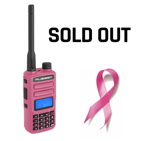 Pink Rugged GMR2 GMRS/FRS Handheld Radio