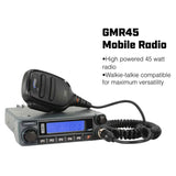 POWERHOUSE 45-Watt GMRS Radio - Can-Am X3 STX STEREO Complete UTV Communication Intercom and Radio Kit with Dash Mount