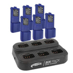 V3 and RH-5R 6 Place Bank Charger with XL Batteries