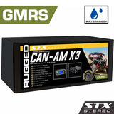 Waterproof GMRS Radio - Can-Am X3 STX STEREO Complete UTV Communication Intercom and Radio Kit with Dash Mount